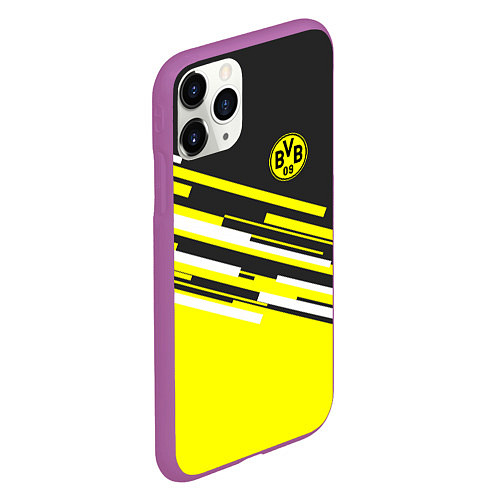 Чехол iPhone 11 Pro матовый Borussia FC: Sport Line 2018 / 3D-Фиолетовый – фото 2