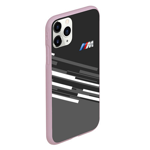 Чехол iPhone 11 Pro матовый BMW: Sport Line / 3D-Розовый – фото 2