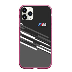 Чехол iPhone 11 Pro матовый BMW: Sport Line, цвет: 3D-малиновый