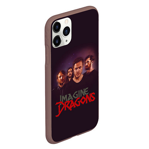 Чехол iPhone 11 Pro матовый Группа Imagine Dragons / 3D-Коричневый – фото 2