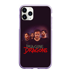 Чехол iPhone 11 Pro матовый Группа Imagine Dragons, цвет: 3D-светло-сиреневый