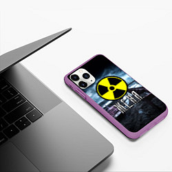 Чехол iPhone 11 Pro матовый S.T.A.L.K.E.R: Женя, цвет: 3D-фиолетовый — фото 2