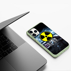 Чехол iPhone 11 Pro матовый S.T.A.L.K.E.R: Леха, цвет: 3D-салатовый — фото 2