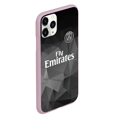 Чехол iPhone 11 Pro матовый PSG FC: Polygons 2018 / 3D-Розовый – фото 2