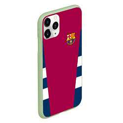 Чехол iPhone 11 Pro матовый Barcelona FC: Vintage 2018, цвет: 3D-салатовый — фото 2