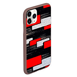 Чехол iPhone 11 Pro матовый Необычная текстура, цвет: 3D-коричневый — фото 2