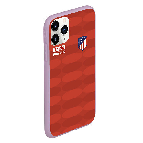 Чехол iPhone 11 Pro матовый Atletico Madrid: Red Ellipse / 3D-Сиреневый – фото 2