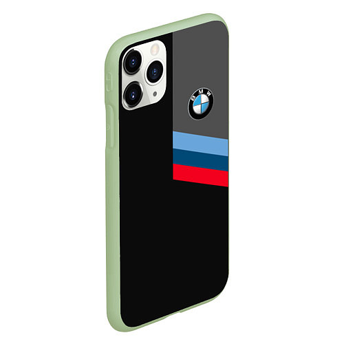 Чехол iPhone 11 Pro матовый BMW БМВ / 3D-Салатовый – фото 2