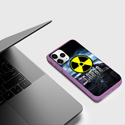 Чехол iPhone 11 Pro матовый S.T.A.L.K.E.R: Слава, цвет: 3D-фиолетовый — фото 2