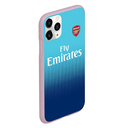 Чехол iPhone 11 Pro матовый Arsenal FC: Blue Away 17/18 / 3D-Розовый – фото 2