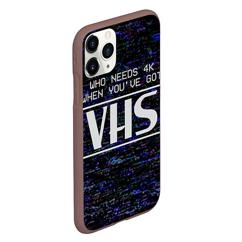 Чехол iPhone 11 Pro матовый 4K VHS / 3D-Коричневый – фото 2