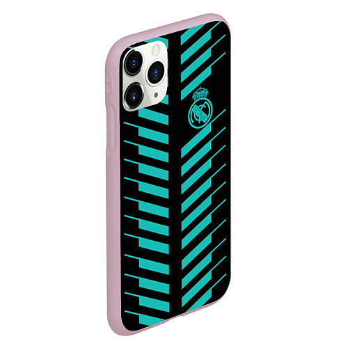 Чехол iPhone 11 Pro матовый FC Real Madrid: Creative / 3D-Розовый – фото 2