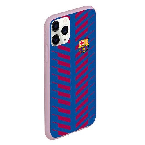 Чехол iPhone 11 Pro матовый FC Barcelona: Creative / 3D-Розовый – фото 2