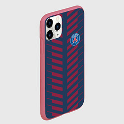 Чехол iPhone 11 Pro матовый FC PSG: Creative, цвет: 3D-малиновый — фото 2