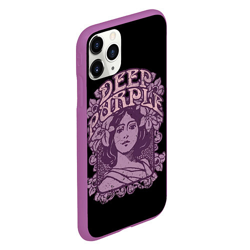 Чехол iPhone 11 Pro матовый Deep Purple / 3D-Фиолетовый – фото 2