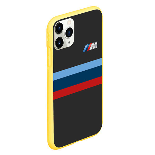 Чехол iPhone 11 Pro матовый BMW 2018 M Sport / 3D-Желтый – фото 2