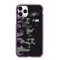 Чехол iPhone 11 Pro матовый BMW БМВ, цвет: 3D-фиолетовый