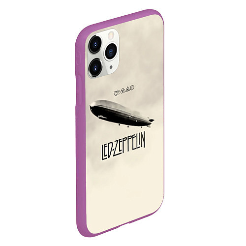 Чехол iPhone 11 Pro матовый Led Zeppelin: Fly / 3D-Фиолетовый – фото 2