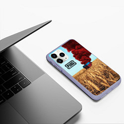 Чехол iPhone 11 Pro матовый PUBG Box, цвет: 3D-светло-сиреневый — фото 2