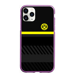 Чехол iPhone 11 Pro матовый FC Borussia 2018 Original #3, цвет: 3D-фиолетовый