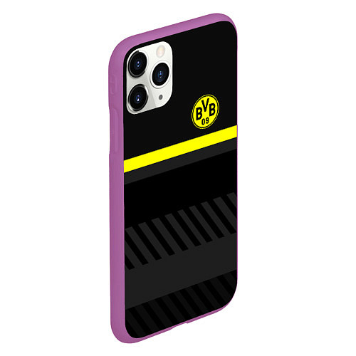 Чехол iPhone 11 Pro матовый FC Borussia 2018 Original #3 / 3D-Фиолетовый – фото 2