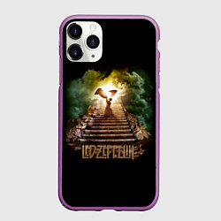 Чехол iPhone 11 Pro матовый Led Zeppelin: Way to Heaven, цвет: 3D-фиолетовый