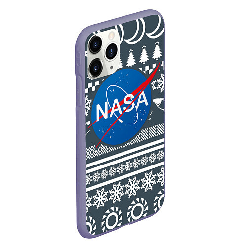 Чехол iPhone 11 Pro матовый NASA: New Year / 3D-Серый – фото 2