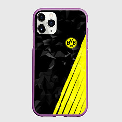 Чехол iPhone 11 Pro матовый FC Borussia Dortmund: Abstract