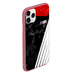 Чехол iPhone 11 Pro матовый BMW M: Poly Sport, цвет: 3D-малиновый — фото 2