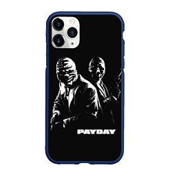 Чехол iPhone 11 Pro матовый Payday, цвет: 3D-тёмно-синий