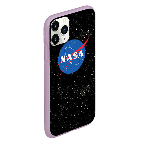 Чехол iPhone 11 Pro матовый NASA: Endless Space / 3D-Сиреневый – фото 2