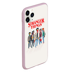 Чехол iPhone 11 Pro матовый Stranger Things Friends, цвет: 3D-розовый — фото 2