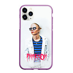 Чехол iPhone 11 Pro матовый Pharaoh: White side, цвет: 3D-фиолетовый