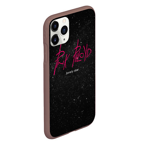 Чехол iPhone 11 Pro матовый Pink Phloyd: Lonely star / 3D-Коричневый – фото 2