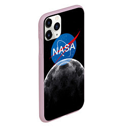 Чехол iPhone 11 Pro матовый NASA: Moon Rise, цвет: 3D-розовый — фото 2