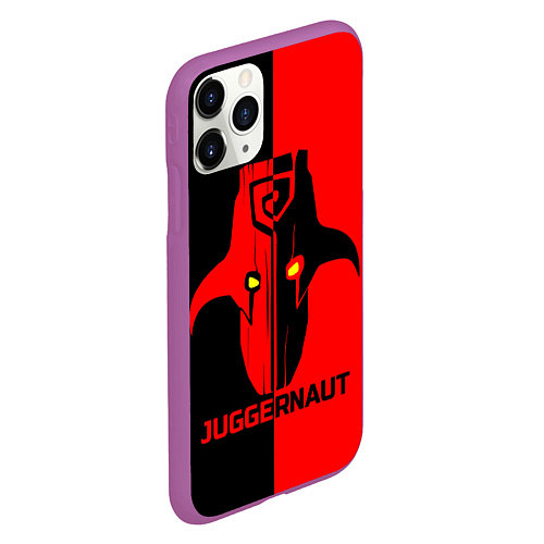 Чехол iPhone 11 Pro матовый Juggernaut Blood / 3D-Фиолетовый – фото 2