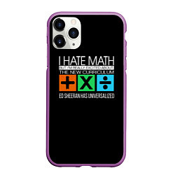 Чехол iPhone 11 Pro матовый Ed Sheeran: I hate math, цвет: 3D-фиолетовый