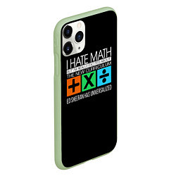 Чехол iPhone 11 Pro матовый Ed Sheeran: I hate math, цвет: 3D-салатовый — фото 2
