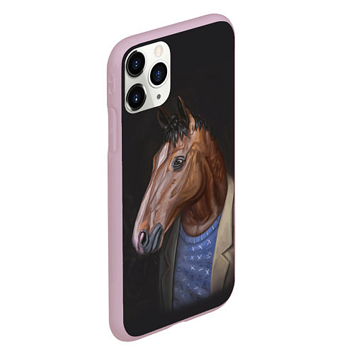 Чехол iPhone 11 Pro матовый BoJack / 3D-Розовый – фото 2