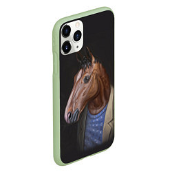 Чехол iPhone 11 Pro матовый BoJack, цвет: 3D-салатовый — фото 2