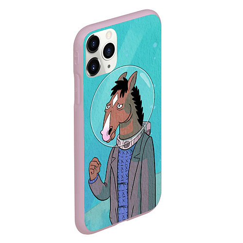 Чехол iPhone 11 Pro матовый BoJack / 3D-Розовый – фото 2