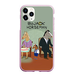 Чехол iPhone 11 Pro матовый BoJack Horseman, цвет: 3D-розовый