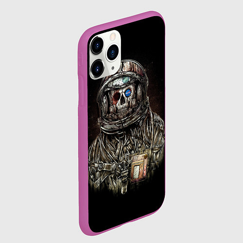 Чехол iPhone 11 Pro матовый NASA: Death Astronaut / 3D-Фиолетовый – фото 2