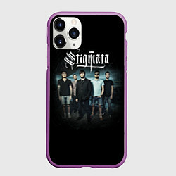 Чехол iPhone 11 Pro матовый Stigmata Band, цвет: 3D-фиолетовый