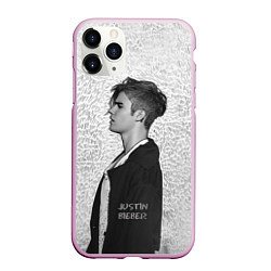 Чехол iPhone 11 Pro матовый Justin Bieber, цвет: 3D-розовый