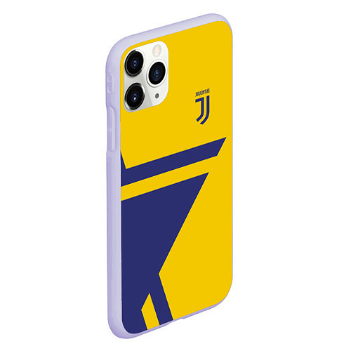 Чехол iPhone 11 Pro матовый FC Juventus: Star / 3D-Светло-сиреневый – фото 2