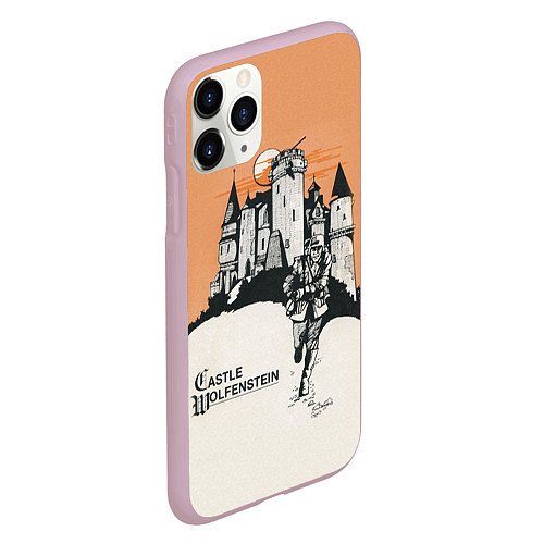 Чехол iPhone 11 Pro матовый Castle Wolfenstein / 3D-Розовый – фото 2