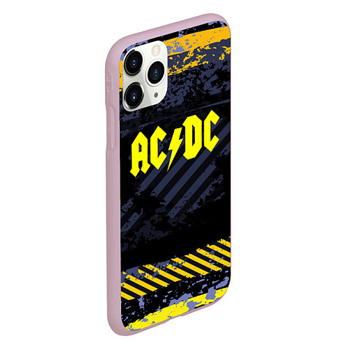 Чехол iPhone 11 Pro матовый AC/DC: Danger Style / 3D-Розовый – фото 2