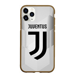 Чехол iPhone 11 Pro матовый FC Juventus: Silver Original, цвет: 3D-коричневый