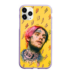 Чехол iPhone 11 Pro матовый Thunder Lil Peep, цвет: 3D-светло-сиреневый